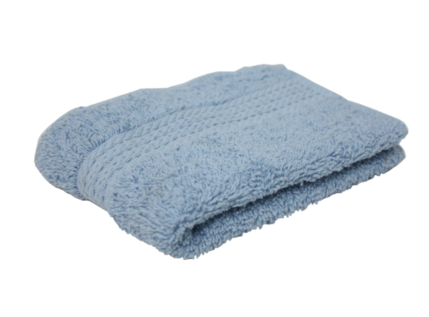 WASHCLOTH SMK BLU 13X13"
