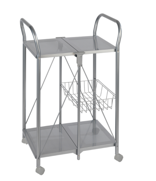 TROLLEY CART SLVR 36.6"T