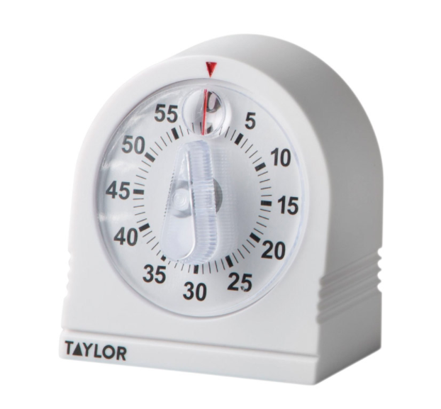 KITCHEN TIMER WHITE.