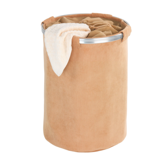 Wenko Cordoba Beige Polyester Laundry Basket