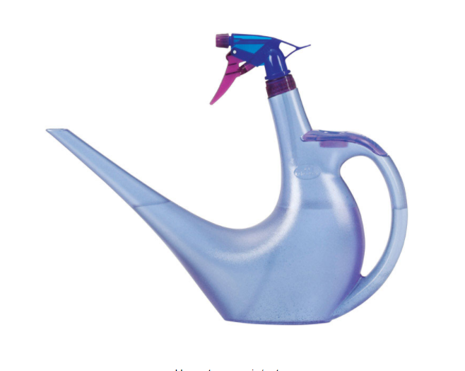 WTR CAN W/SPRYR BLU 40OZ