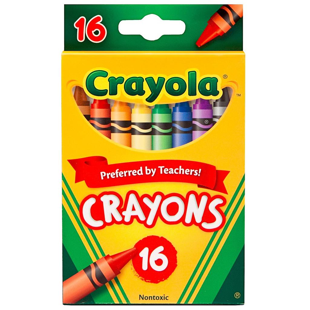 CRAYON CRAYOLA 16 COUNT                 