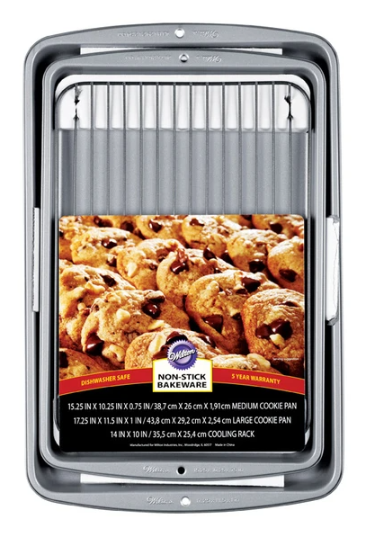 COOKIE PANS/RACK 3PK.