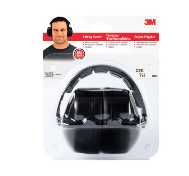 FOLDING EARMUFF BLACK