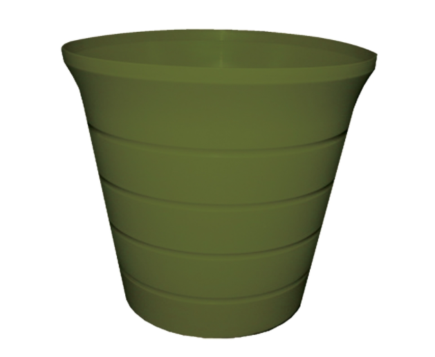 PLANTER GRN 5.43"H 6"DIA