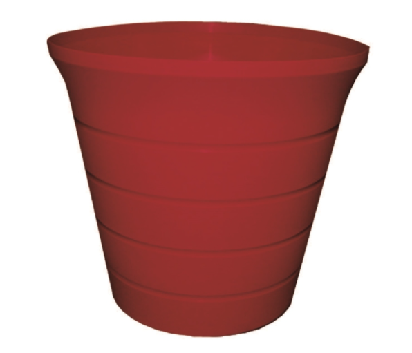 PLANTER RED 5.43"H 6"DIA