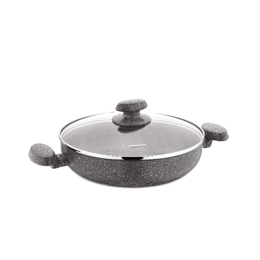 A2810 Mia Granit Alu. Low Casserole 28x6,5