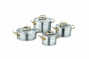 A1148 ProLine 8 pcs. Cookware Set - Gold