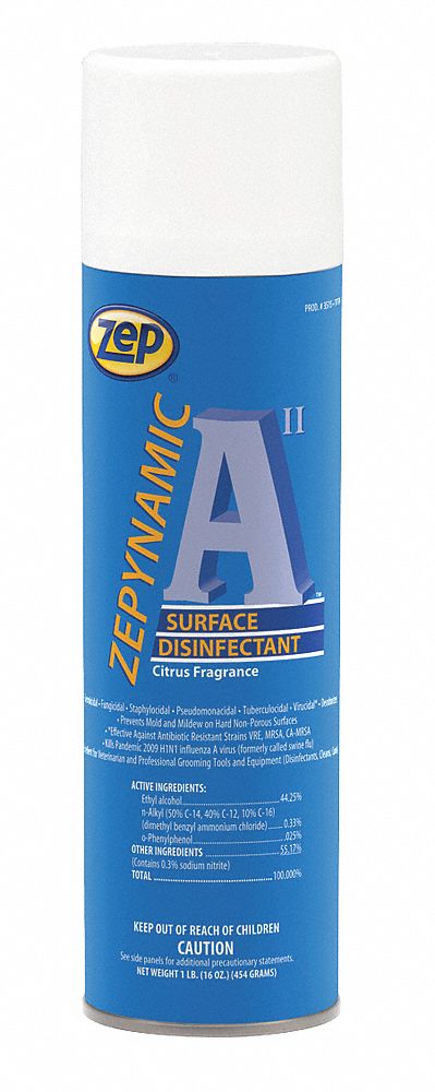 Zep Zepyamic Surface Disinfectant Citrus 1Lb 16OZ Spray Can