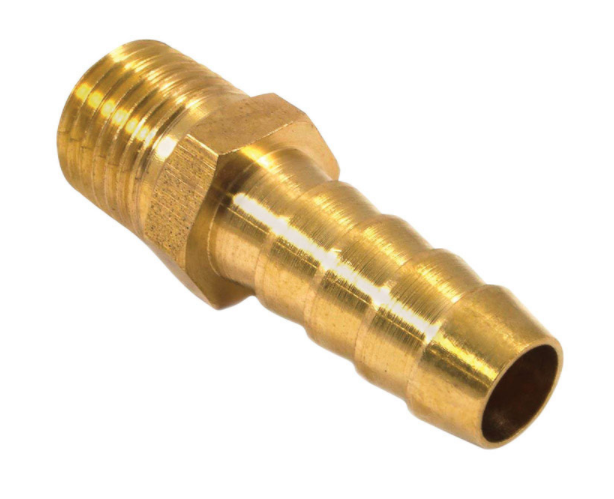 HOSE END 1/4"M X 3/8"B                  