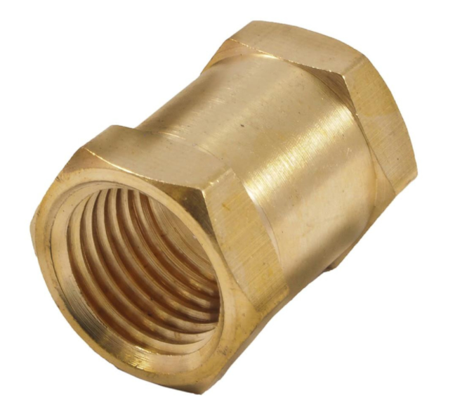 BRASS COUPLER 1/4"FM NPT                