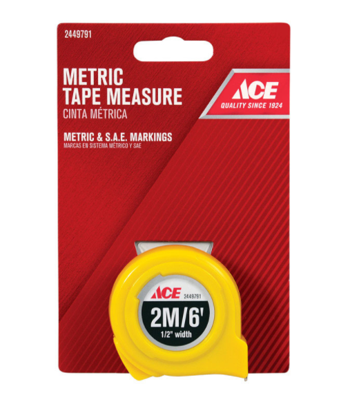 TAPE RULE 1/2"X2M/6' HV                 