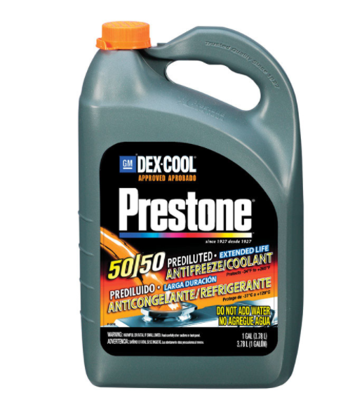 Prestone antifreeze 50/50 A/C DEXCL 1GAL                    