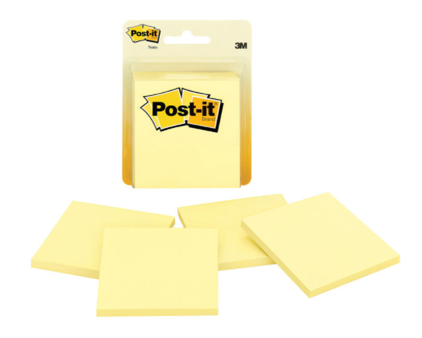 POST-IT NOTE YLW 4PK                    