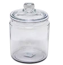 STORAGE JAR CLR 0.5GAL
