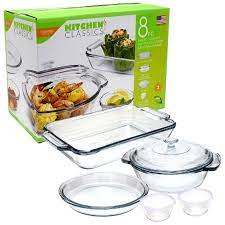 BAKING SET 8PC GLASS