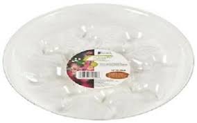 SAUCER VINYL CLR 4"D