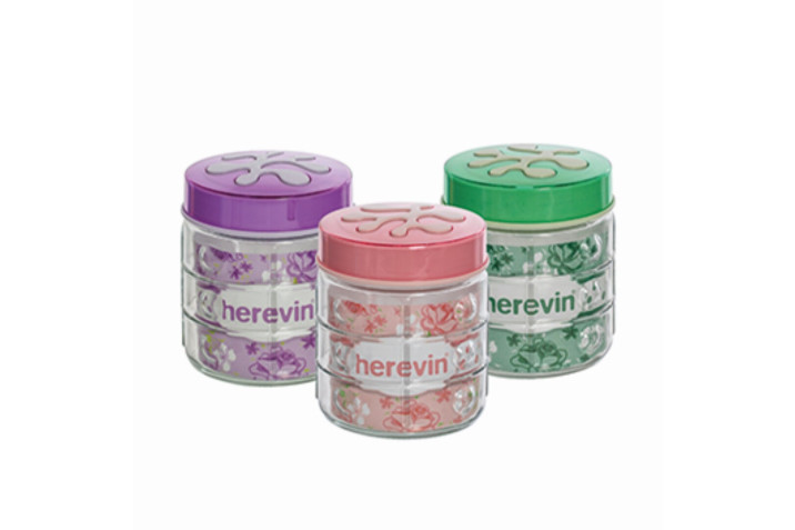 1 lt Embossed Canister - Mix Colour