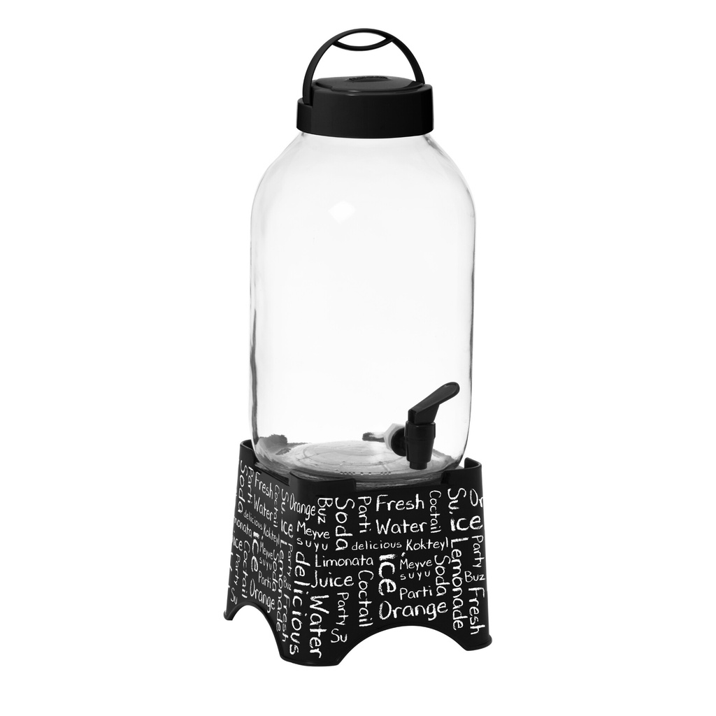 5 lt Decorated Beverage Dispenser - Water