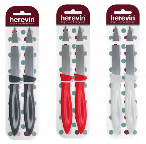 2 Pcs 9cm Knife Set With Card--Mix