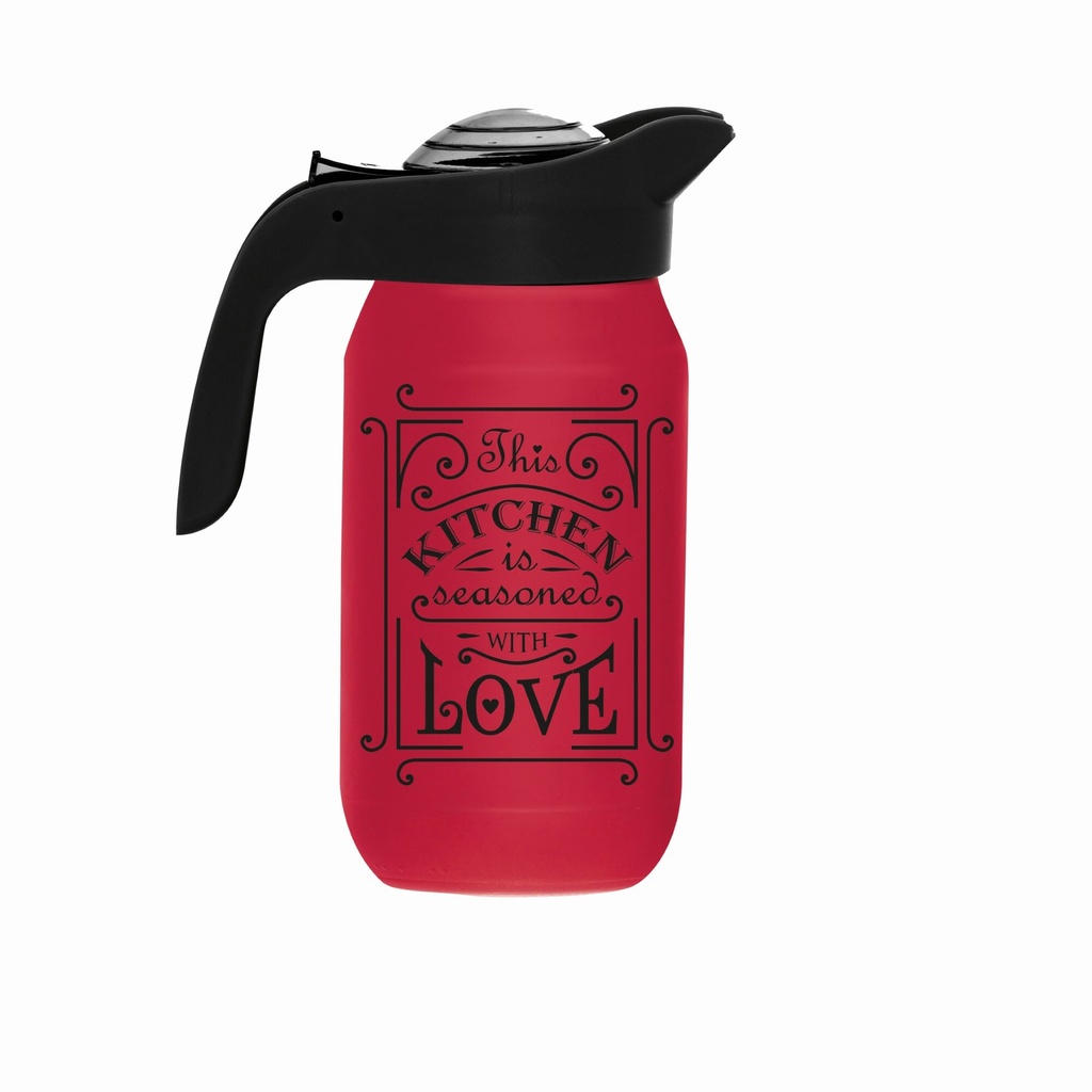 1000 cc Decorated Jug-Mat Red
