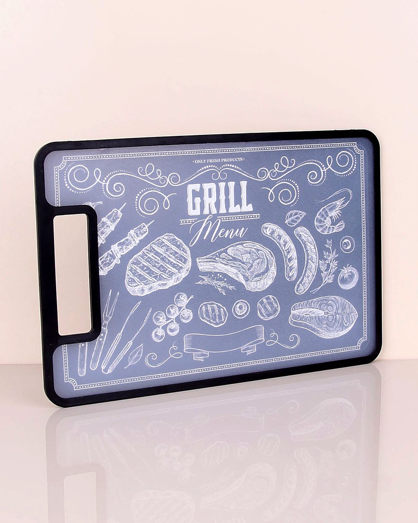 Decorated Cutting Board-Grill