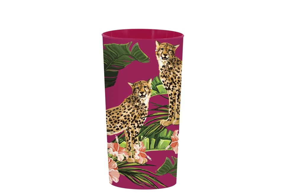 470 cc Patterned Glass-PP-Leopard