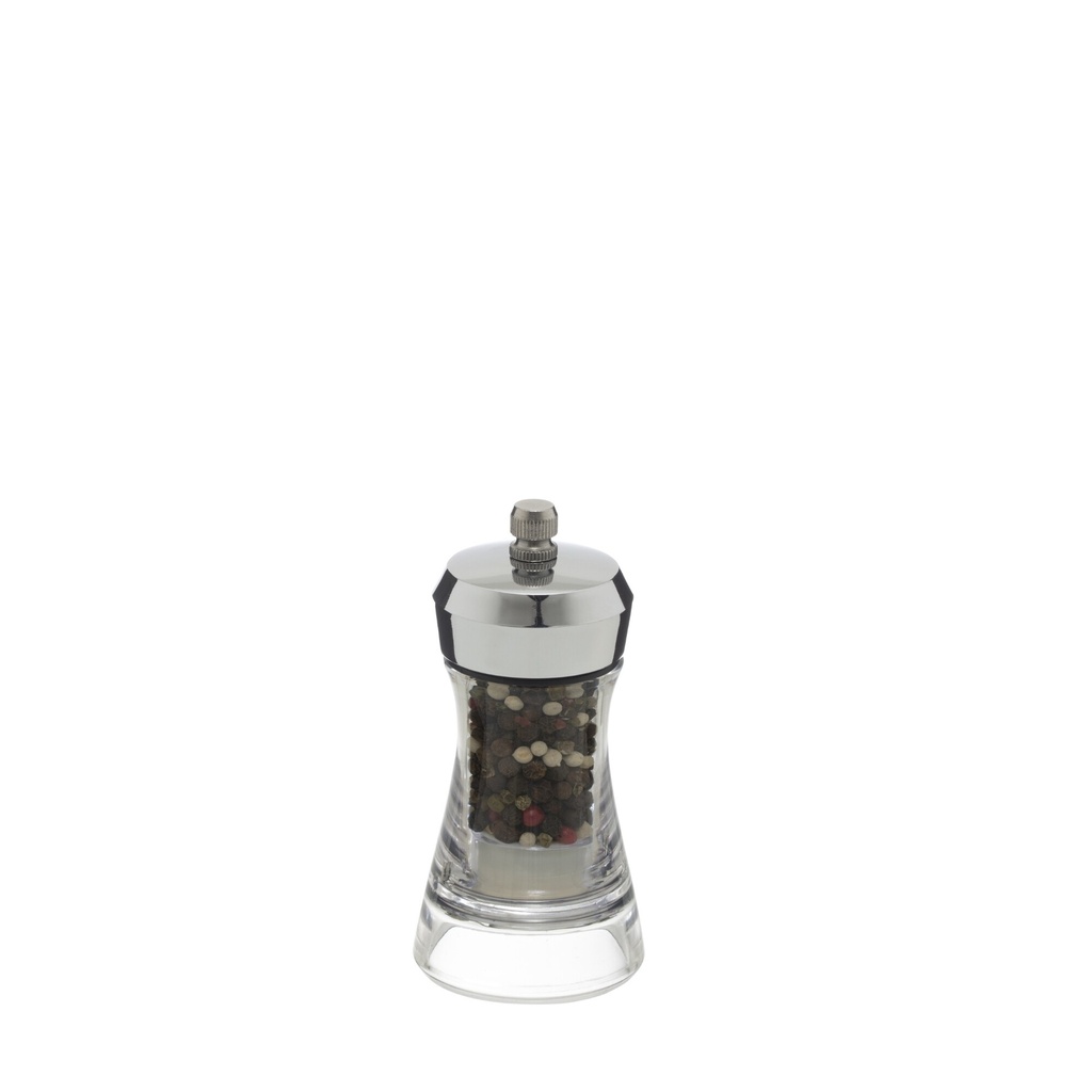 11,5 cm Grinder-Naturel Body-Chromium Lid-PVC Box