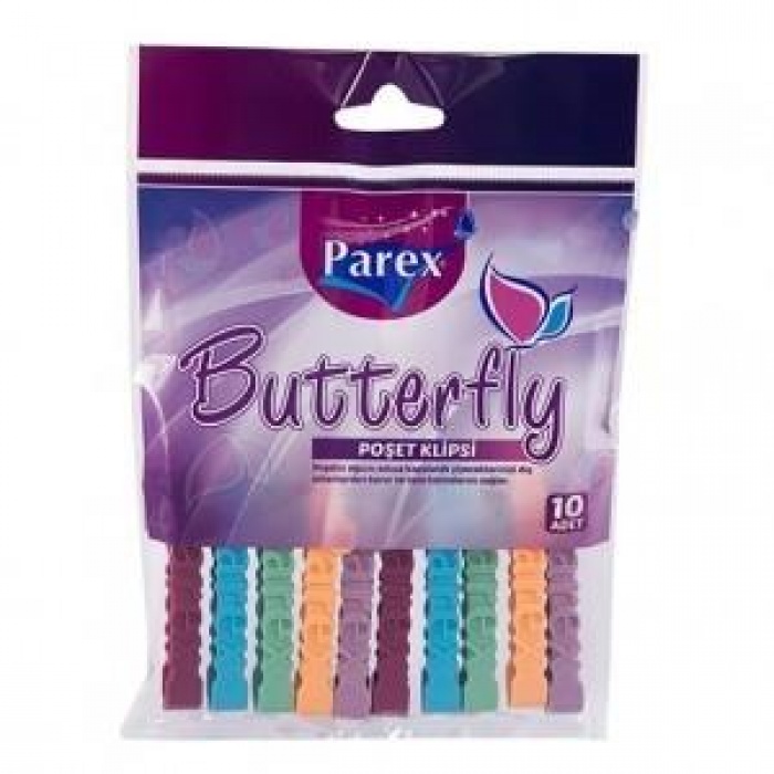 PAREX BUTTERFLY BAG CLIPS (10PCS)