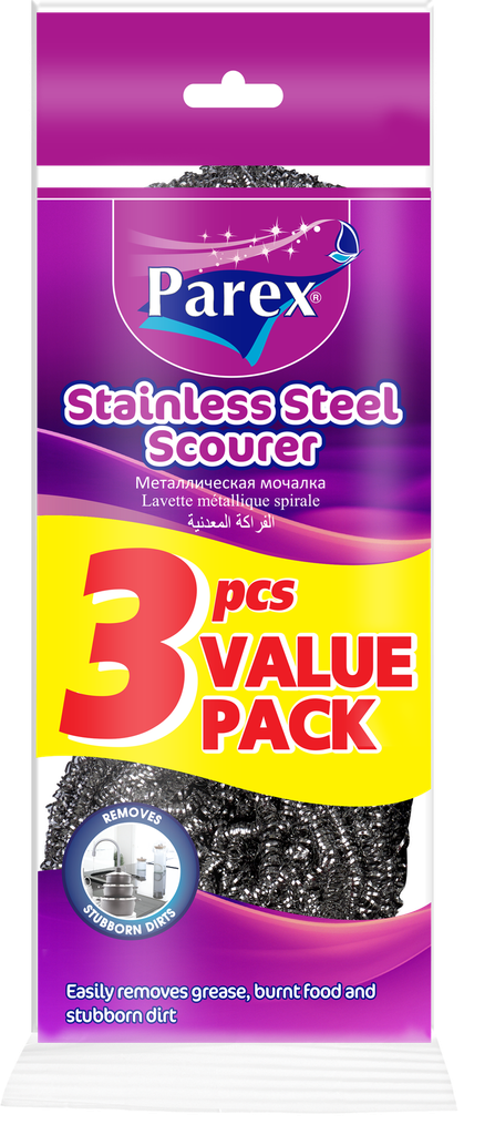 PAREX METALLIC SCOURER 3 PIECES