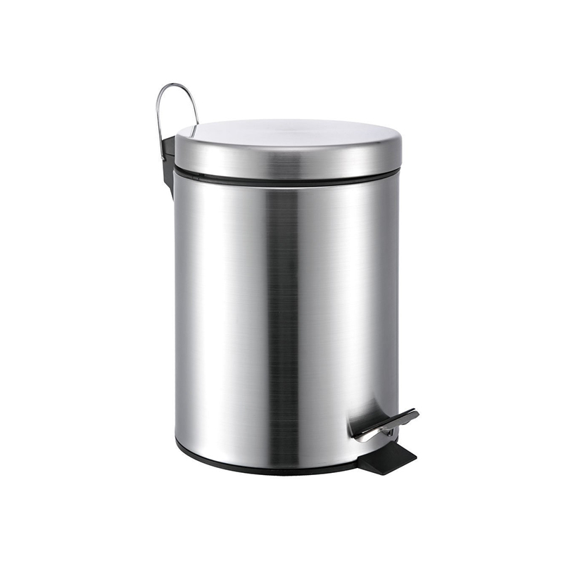 TRASH CANS PEDAL BIN CHROME 5 LITER