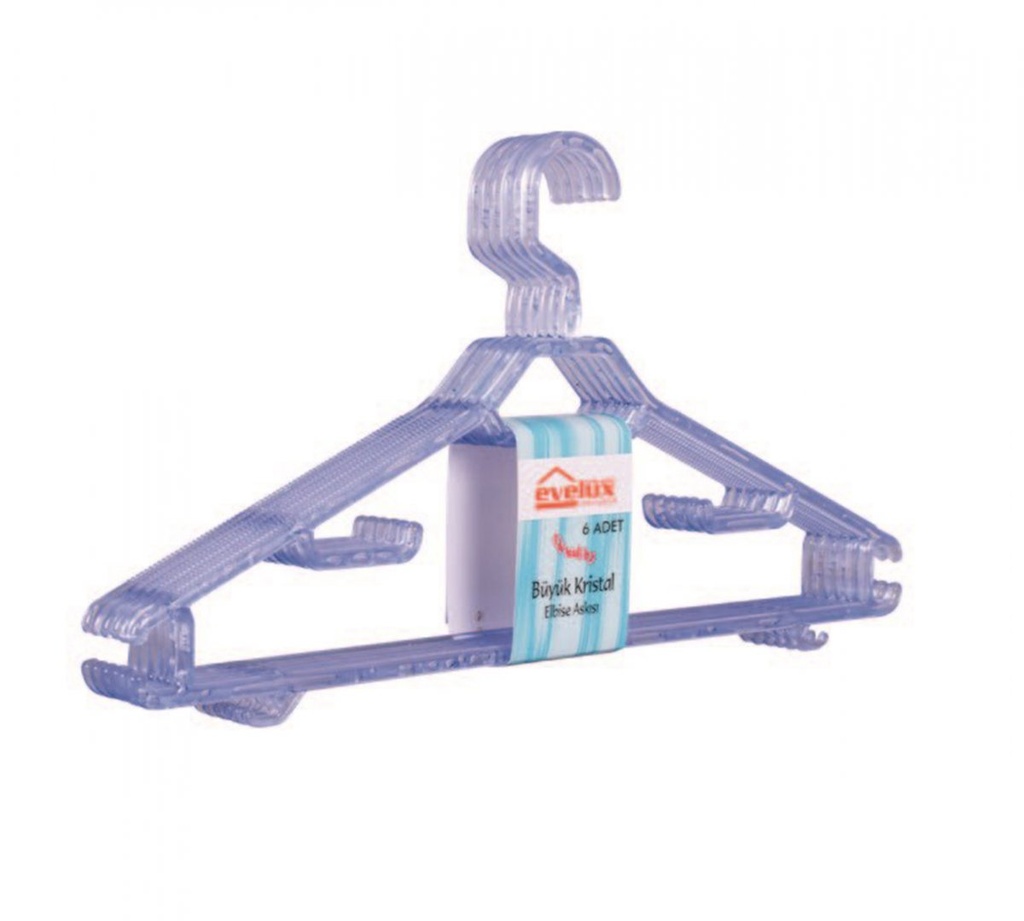 CLOTHES HANGER CYRSTAL SET 6 PIECES 