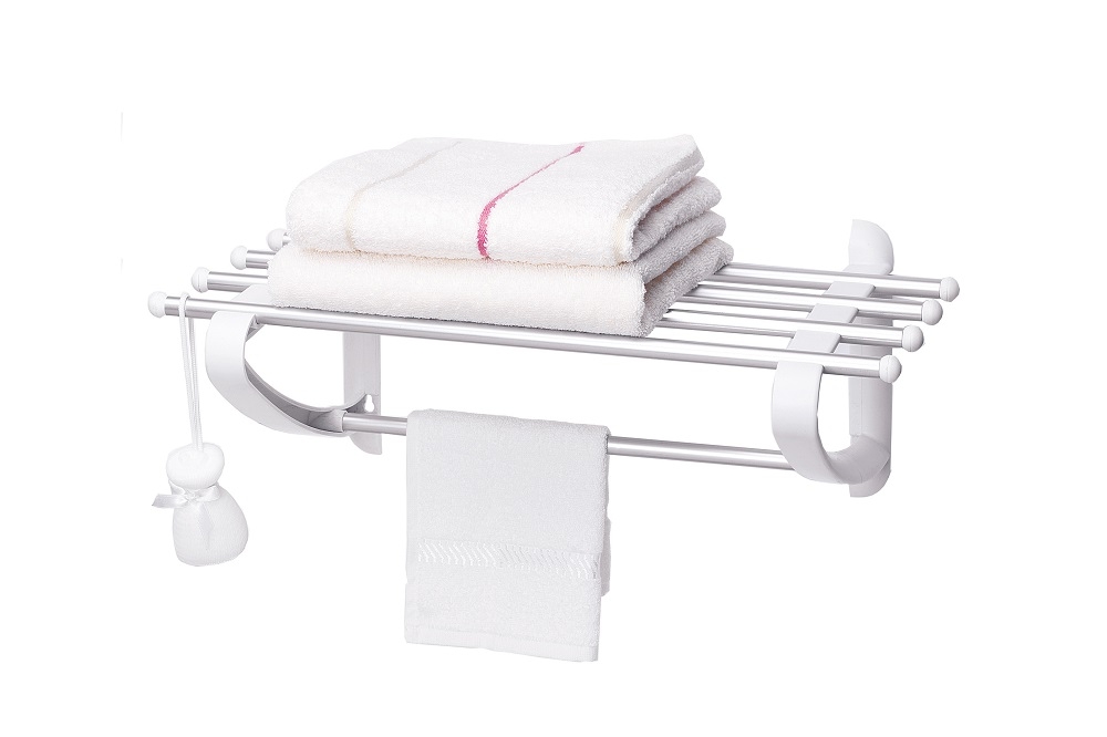 P. NOVA, TOWEL RACK, ALU. TRSP