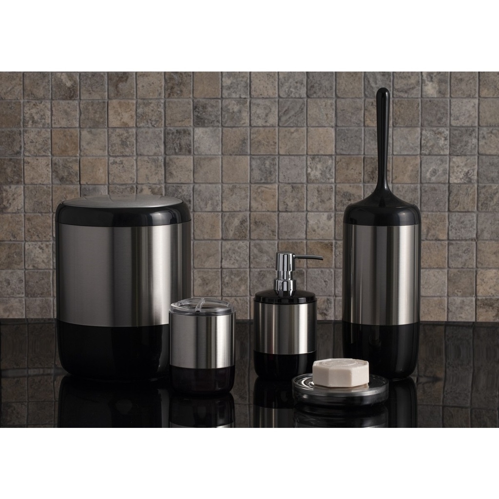 LIMA XL BATHROOM SET - TRANS. BLACK