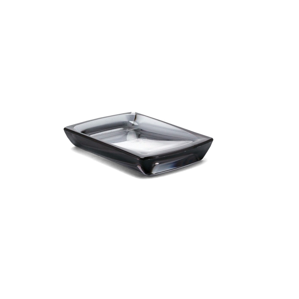 BİGA SOAP DISH - TRANSPARENT BLACK