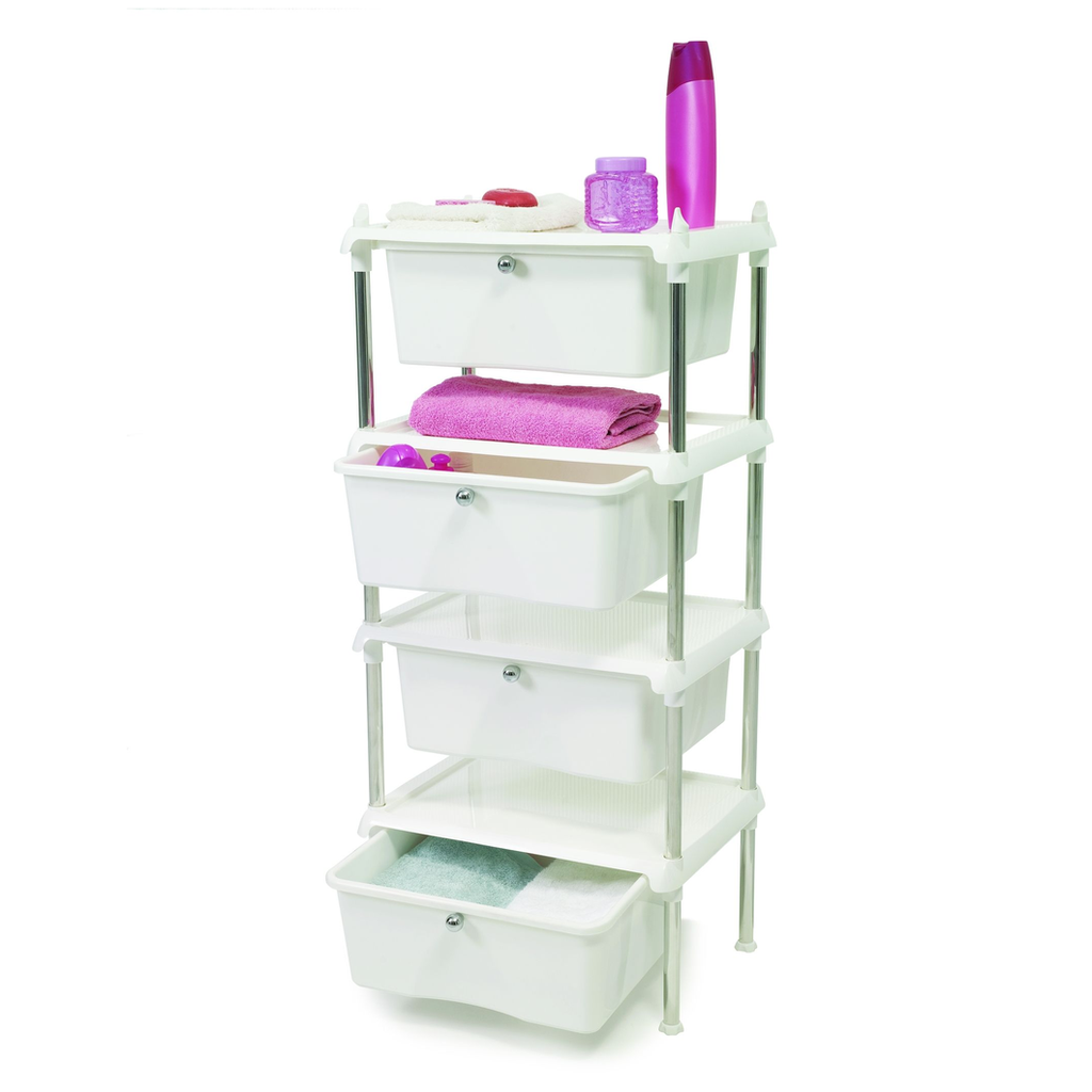 P.NOVA BATH SHELVING SYSTEM 4 Drawer