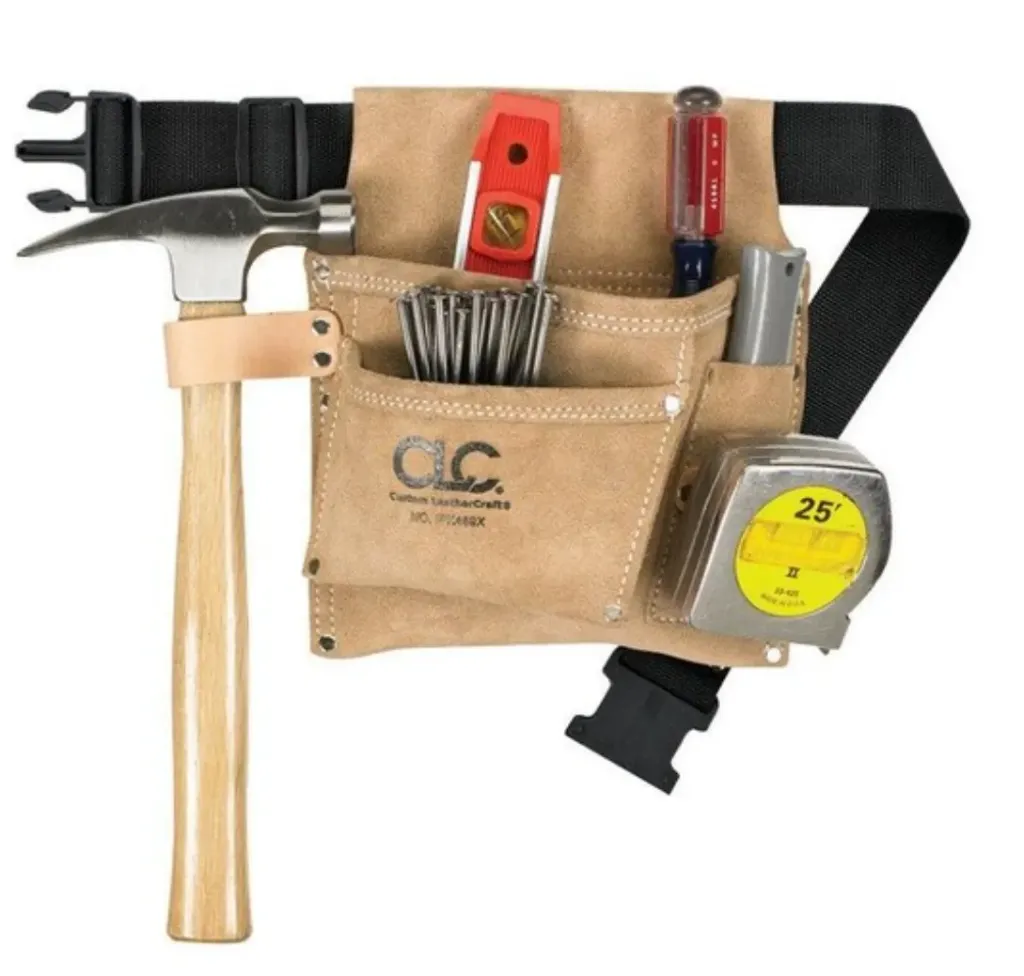 BELT TOOL/NAIL 3PKT LTHR