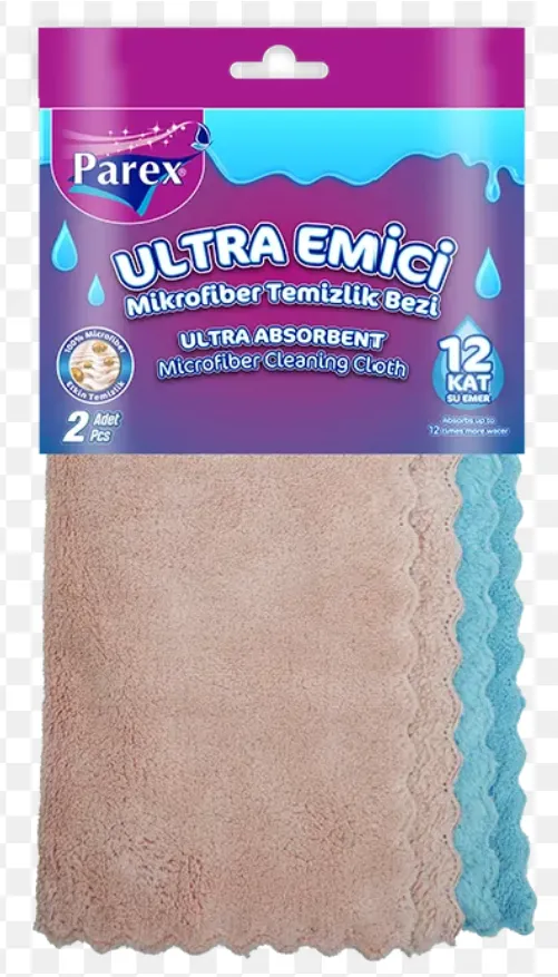 PAREX ULTRA ABSORBENT MICROFIBER CLOTH (2 PIECES) (29cm x 30cm) 
