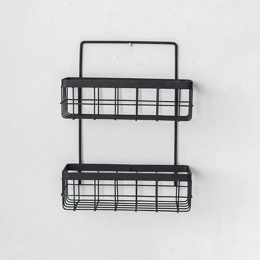 TWO LAYER SHAMPOO HOLDER BLACK