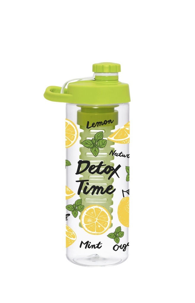 750 cc Bottle with Infuser-Lemon-Detox Time