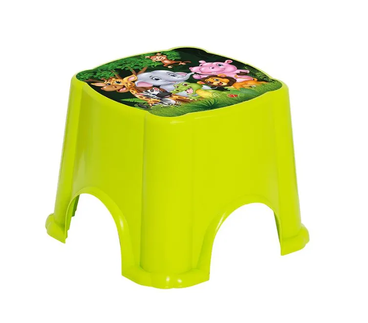 Children's Stool-Green Animals-PB