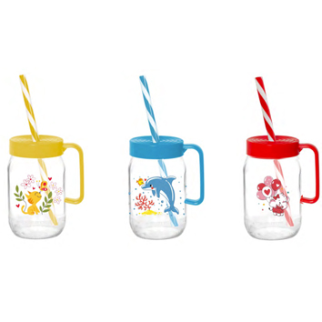 370 cc Decorated Mug-Dolphin-Cat-Elephant-(15*2)DB