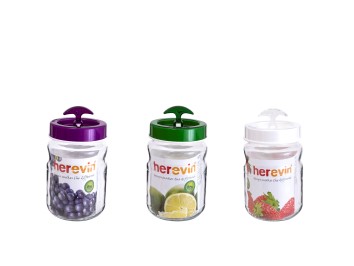 1,5 lt Canister-Vega Lid-White-Purple-Green