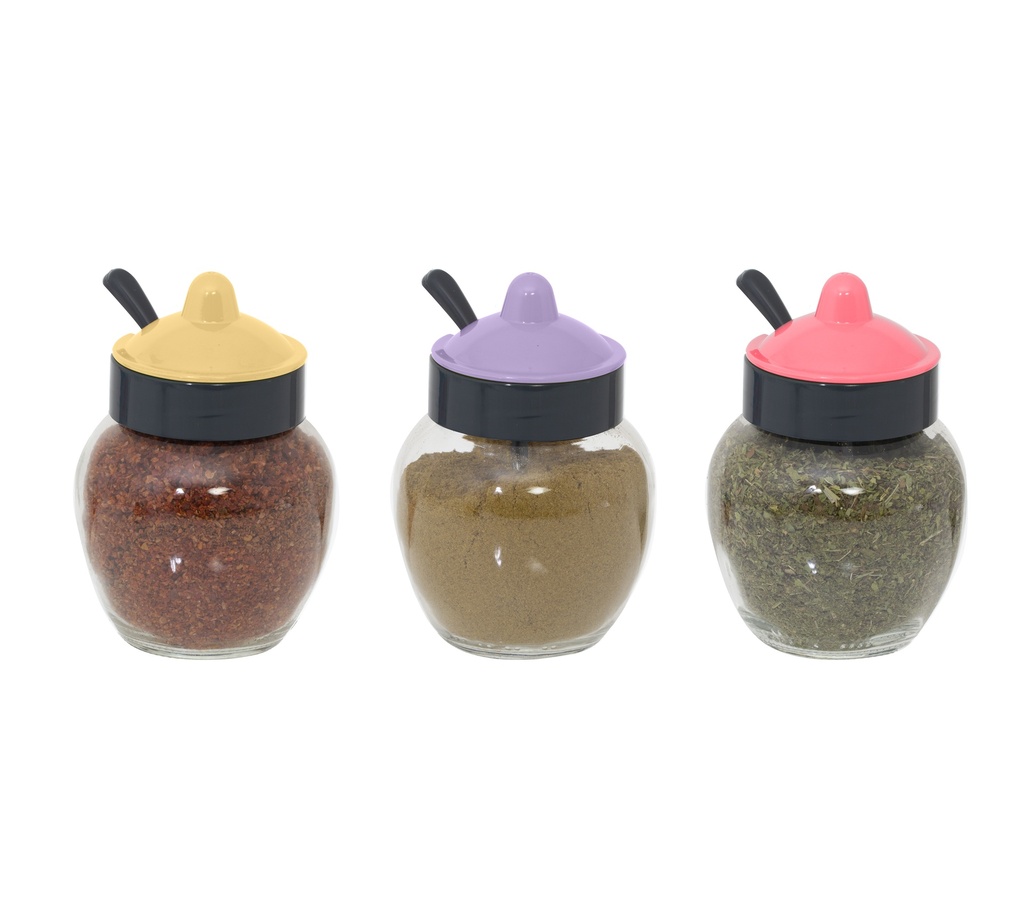 370 cc Sauce-Spice Jar With Spoon-2024 Colours