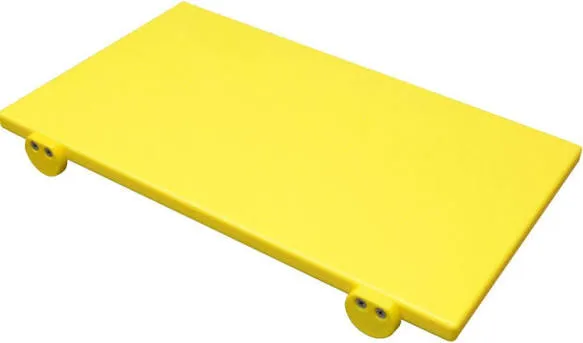Tagliere Con Fermi Polietilene 60X40X2 Giallo
