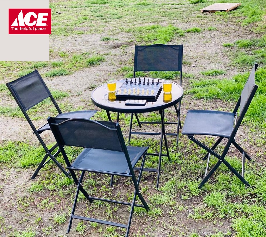5pcs, Folding Chair set with table  