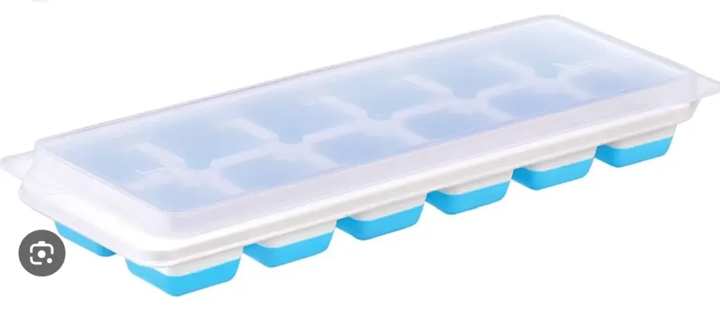 2Pcs Ice Cube Tray Set-Green-Blue