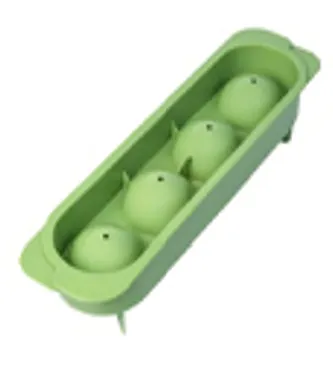 4 Pcs Ice Cube Tray-Round-Blue-Green