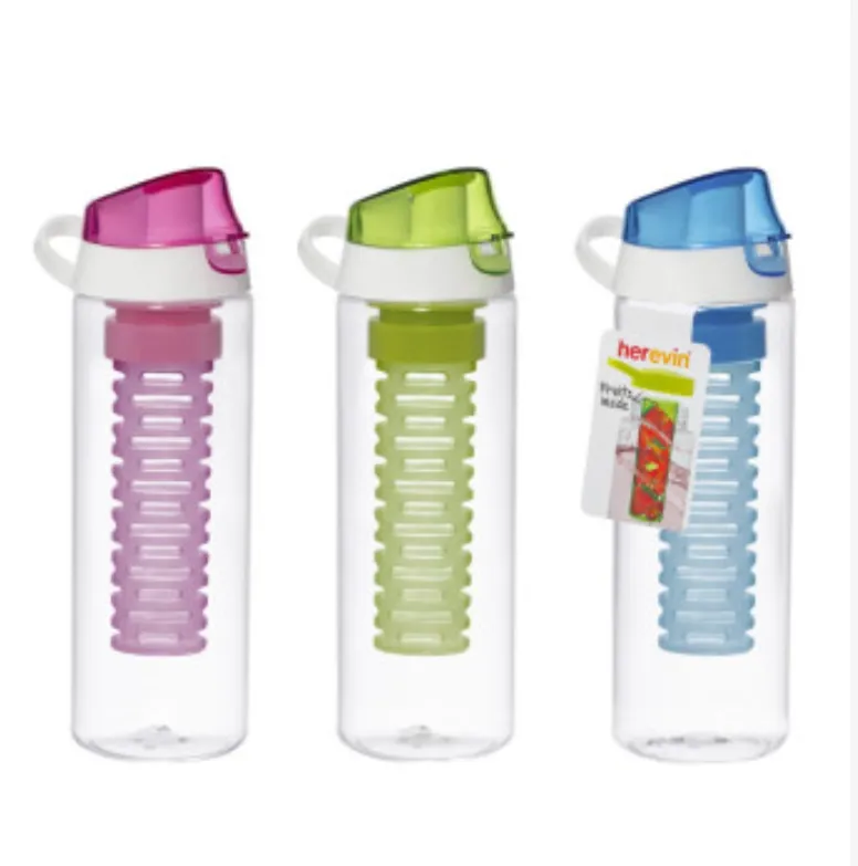 750 ml Bottle with Infuser-Como-Blue-Green-Pink