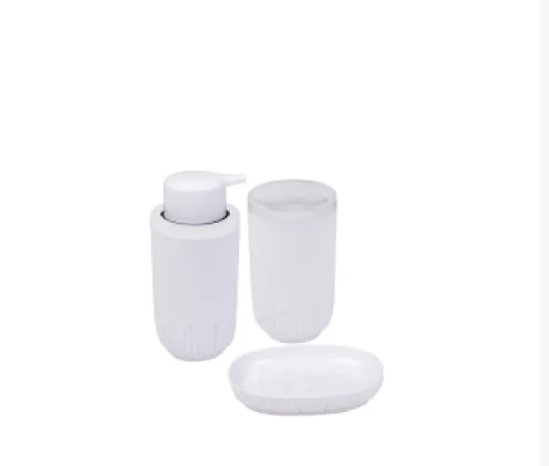 3 pcs Bathroom Set-White